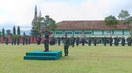Kodim 0622/Kab. Sukabumi Gelar Upacara Bendera Perdana di Tahun 2025