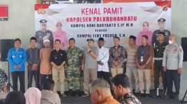 Serah terima jabatan Kapolsek Palabuhanratu resmi digelar, menandai pergantian kepemimpinan dari Kompol Roni Haryanto kepada Kompol Fery Poloso.