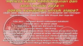 Laskar Pasundan Indonesia (LPI) kembali menggelar aksi lanjutan menuntut transparansi dan pertanggungjawaban atas mangkraknya pembangunan Gedung Pemda Kabupaten Sukabumi.