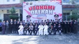 Bupati Sukabumi, H. Asep Japar, memimpin upacara Hari Otonomi Daerah (Otda) ke-29 di Palabuhanratu. Dengan mengusung tema 