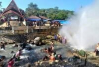 Suasana libur panjang Idul Adha 2025 membawa berkah bagi Geyser Cipanas Cisolok.