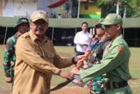 Bupati Sukabumi H. Asep Japar membuka secara resmi TMMD ke-125 Tahun 2025