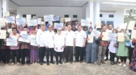 Sekda Kabupaten Sukabumi Ade Suryaman menerima kunjungan kerja Staf Khusus Menteri Transmigrasi.