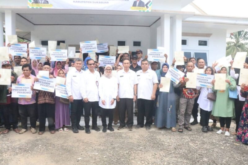 Sekda Kabupaten Sukabumi Ade Suryaman menerima kunjungan kerja Staf Khusus Menteri Transmigrasi.