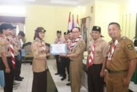 Sekda Kabupaten Sukabumi H. Ade Suryaman membuka secara resmi Kursus Instruktur Muda (KIM) Pramuka Tahun 2025