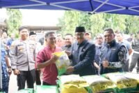 Polres Sukabumi bersama Pemkab Sukabumi gelar Gerakan Pangan Murah serentak se-Indonesia,