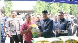 Polres Sukabumi bersama Pemkab Sukabumi gelar Gerakan Pangan Murah serentak se-Indonesia,