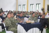 Wakil Bupati Sukabumi H. Andreas menghadiri upacara serah terima jabatan Komandan Yon Armed 13/Nanggala/1/1 Kostrad di Cikembang.