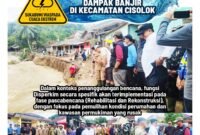 Dinas Perkim Kabupaten Sukabumi turun langsung ke lokasi banjir di Cisolok