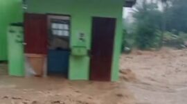 Curah hujan tinggi sebabkan Sungai Cikakak meluap