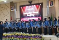 Kemeriahan lomba duet pop Bappeni Korpri Kabupaten Sukabumi dalam rangka HUT Korpri ke-54
