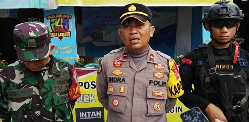 Kapolsek Caringin IPDA Indra Koncara mengapresiasi sinergi seluruh unsur pengamanan Nataru 2025/2026.