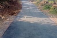 Pengaspalan jalan ruas Miramontana–Bojongjengkol.